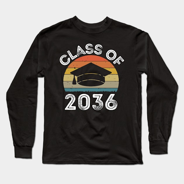 Class Of 2036 Long Sleeve T-Shirt by Thoratostore